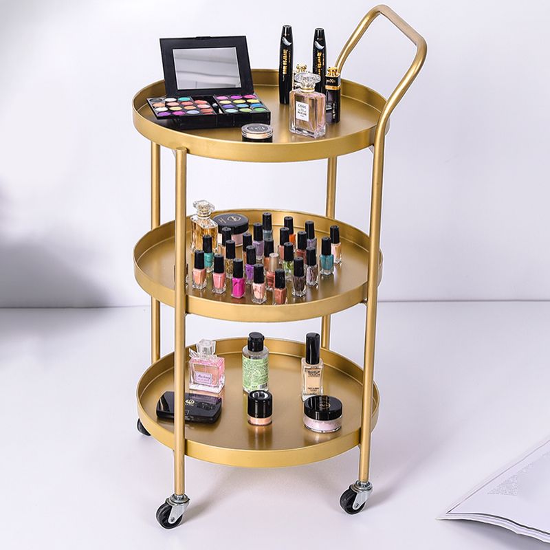 Modernistic Style Accent Side Table Round Metal Living Room Corner Table