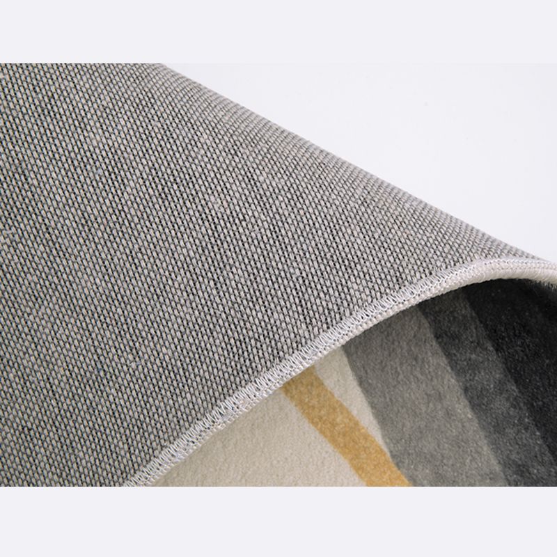 White Minimalist Area Carpet Polyester Abstract Carpet Non-Split Indoor Rug for Home Decoration