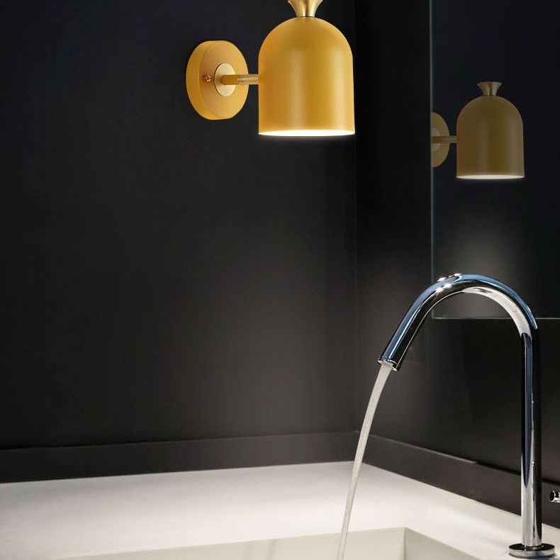 Noordse macaron -stijl gearceerde muurlicht SCONCE METAL 1 LICHT SCONCES