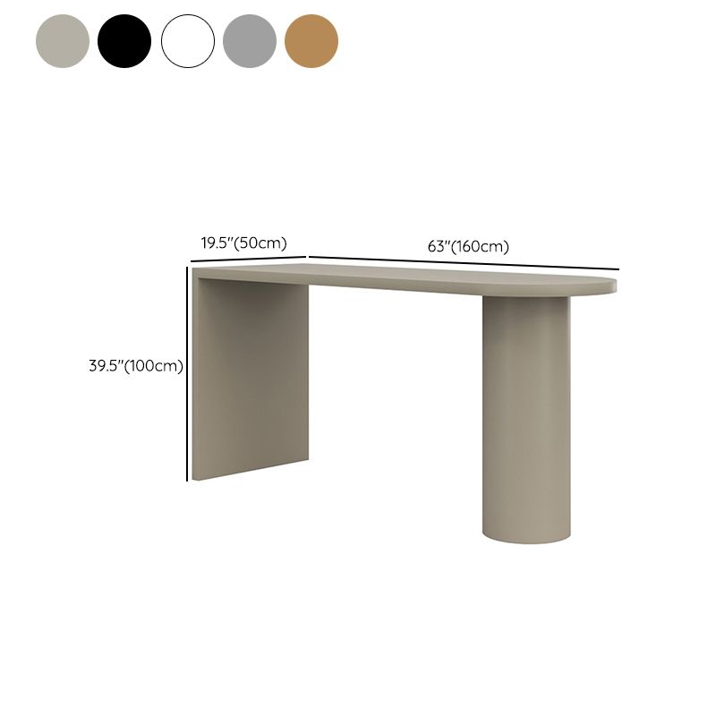 Indoor Contemporary Solid Wood Double pedestal Bar Dining Table