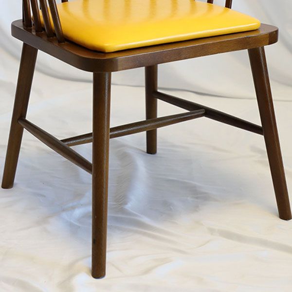Sillón de madera contemporáneo para estancia en familia, acabado mate, respaldo Windsor, silla de comedor