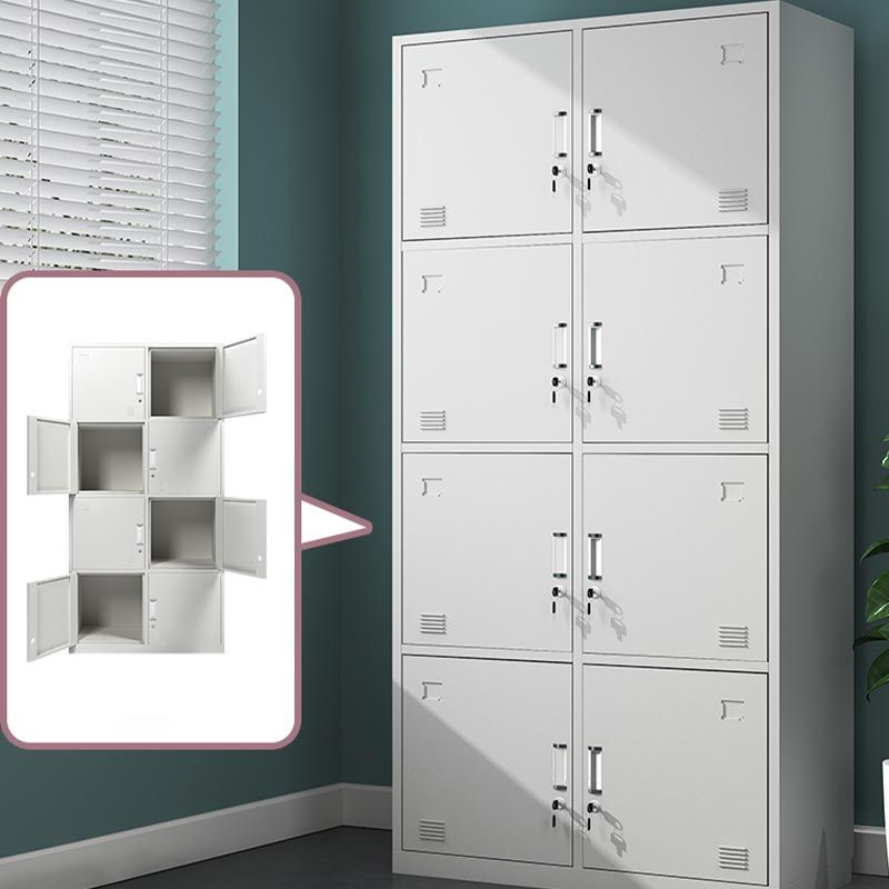 Contemporary Hinged Wardrobe Cabinet Steel Wardrobe Armoire for Home