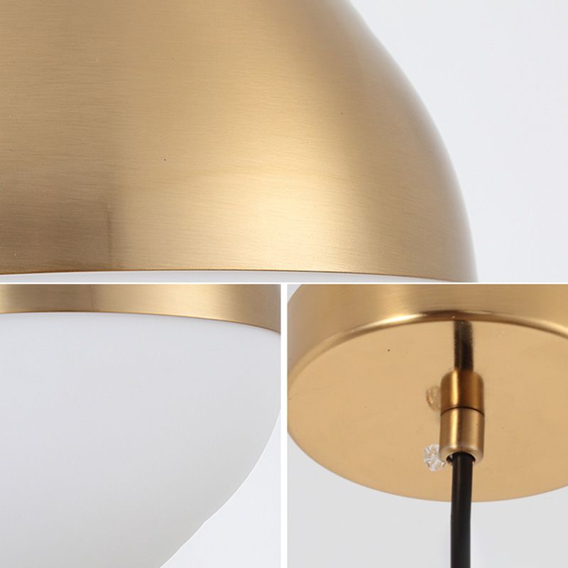 Global Metal Hanging Ceiling Light Minimalist Style Coppery Pendant Ceiling Light