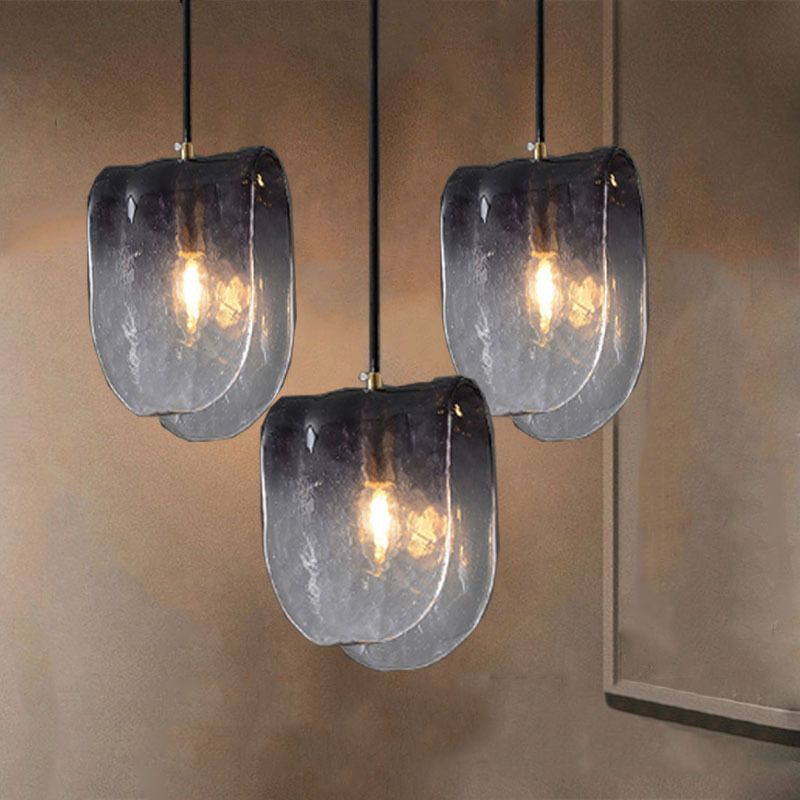 Verre gris clair suspendu moderne