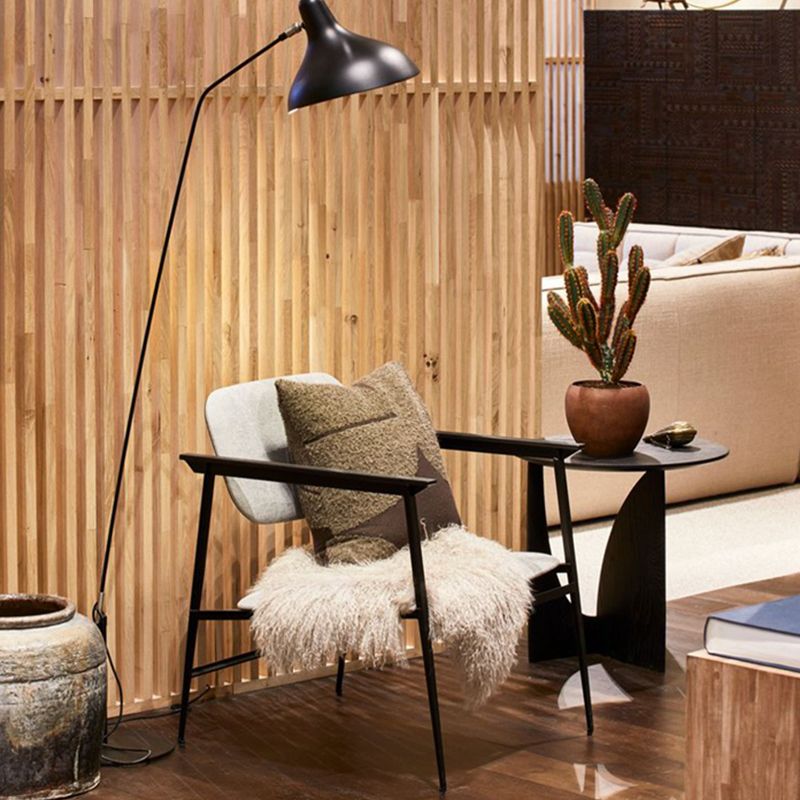 Scandinavian Living Room Abstract Solid Wood Round Side Table
