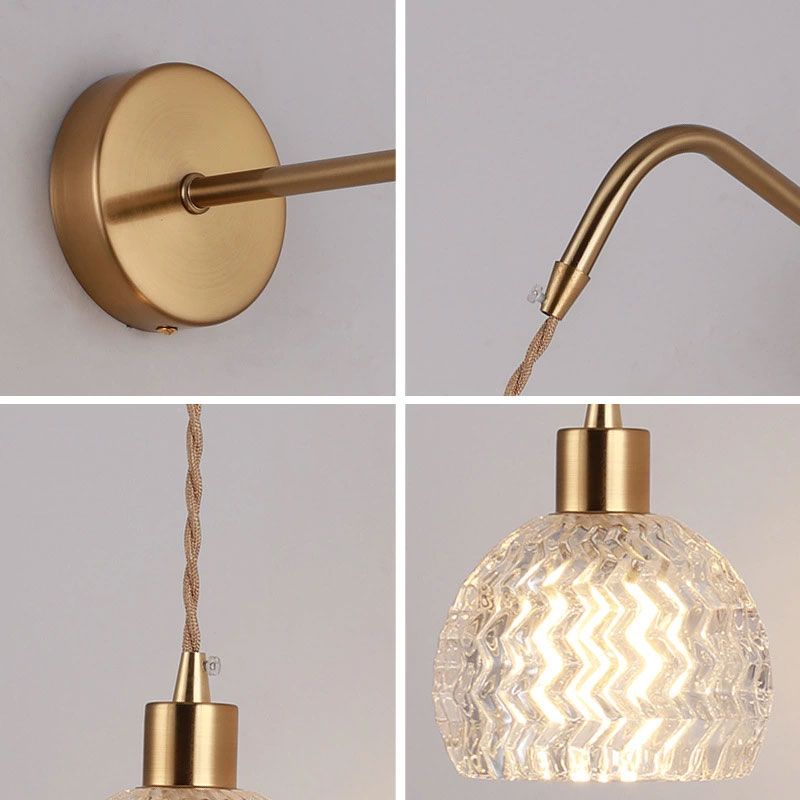 1 lumière géométrique mural luminaire de style industriel Idées d'éclairage mural en verre industriel lumières