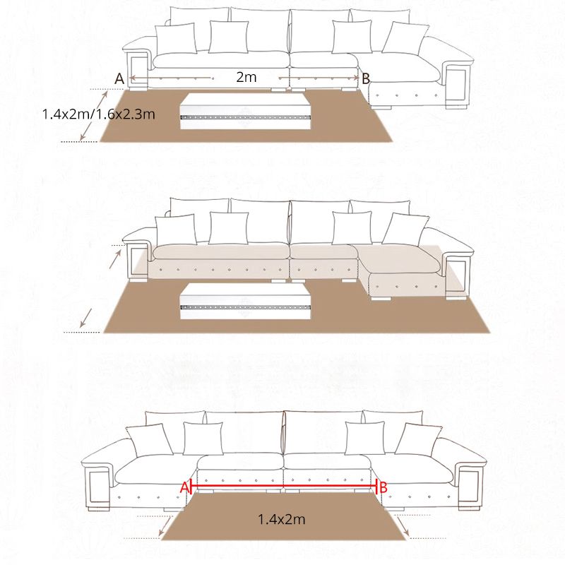 Multicolor Simple Indoor Rug Polyester Feather Print Rug Non-Slip Backing Indoor Rug for Living Room