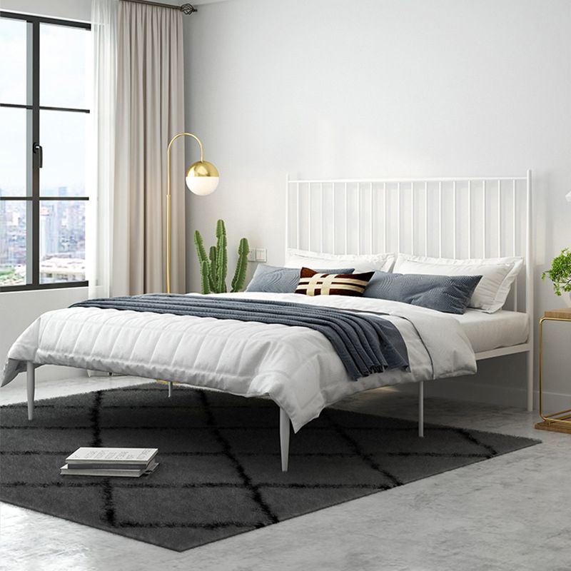 Modern and Contemporary Metal Slat Headboard No Theme Mattress Bed