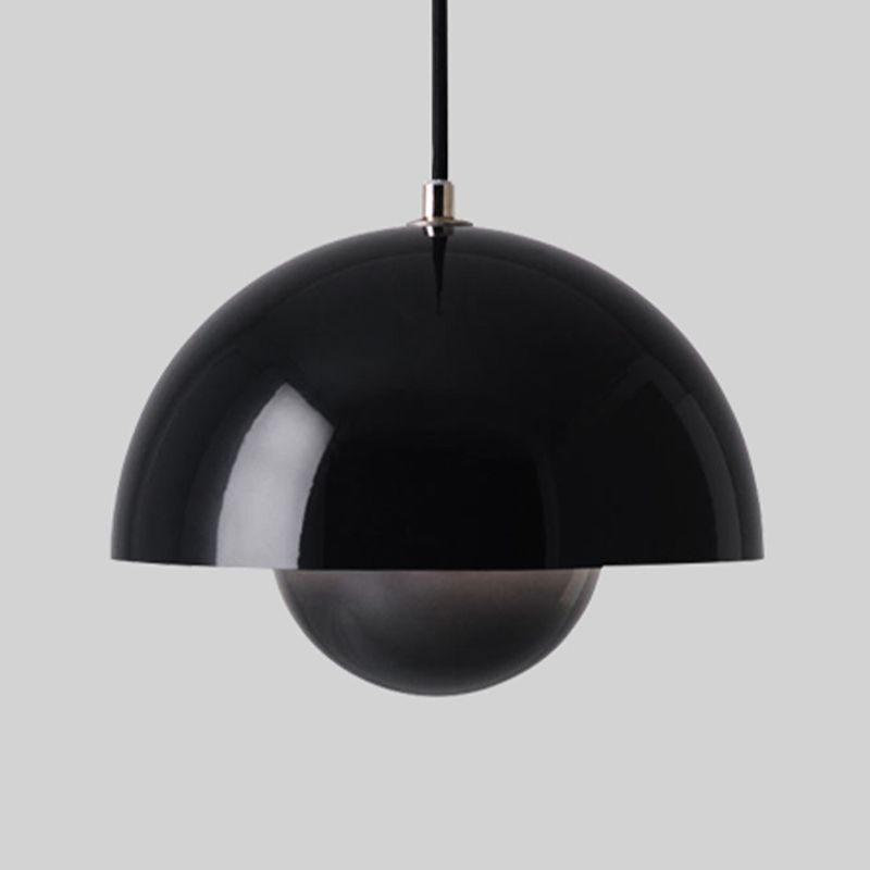 Round Shape Metal Hanging Light Nordic Macarons 1-Light Hanging Light Fixtures