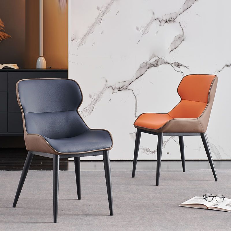 Industrial Dining Accent Chair Upholstered Dining Side Chair