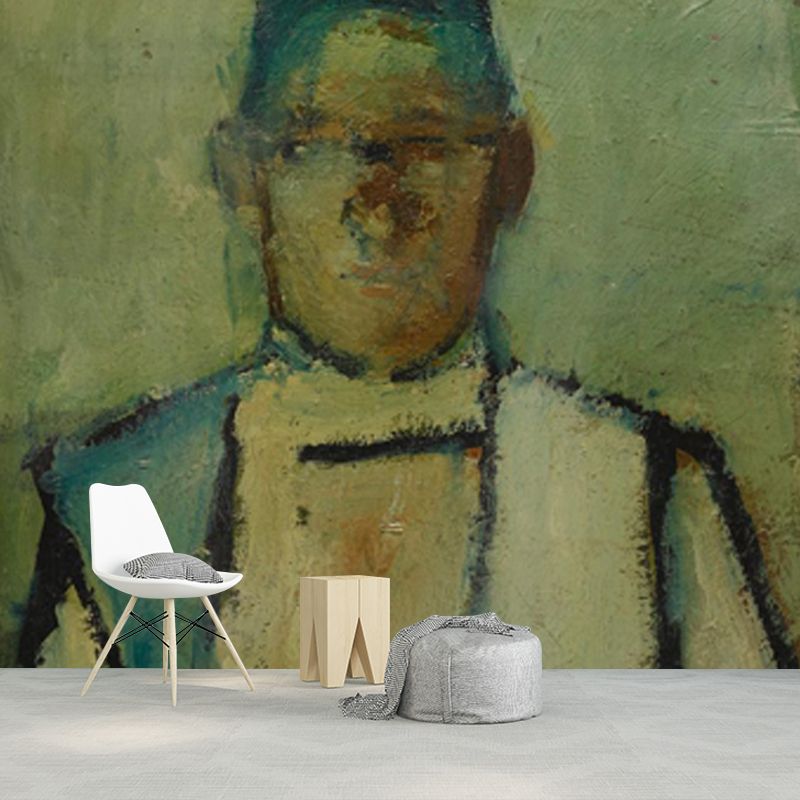 Standing Figure Wall Murals Brown Wall Decor for Home Gallery, Custom Size Available