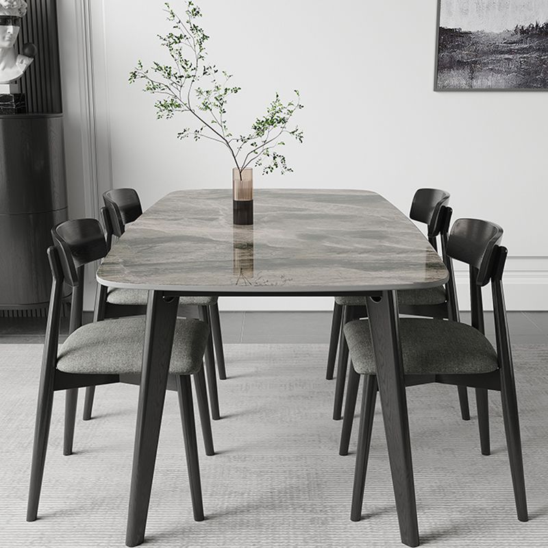 Home Dinner Room Kitchen Table Black Frame Contemporary Dining Table