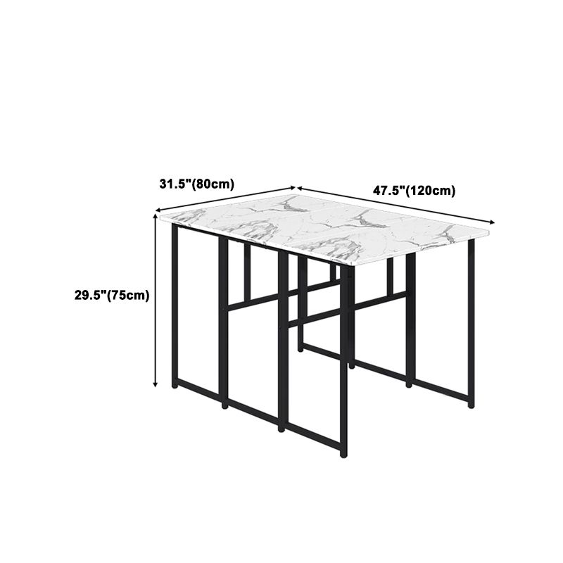 Wood Dining Set 1/2/3/5/7 Pcs Folding Dining Table and Chairs