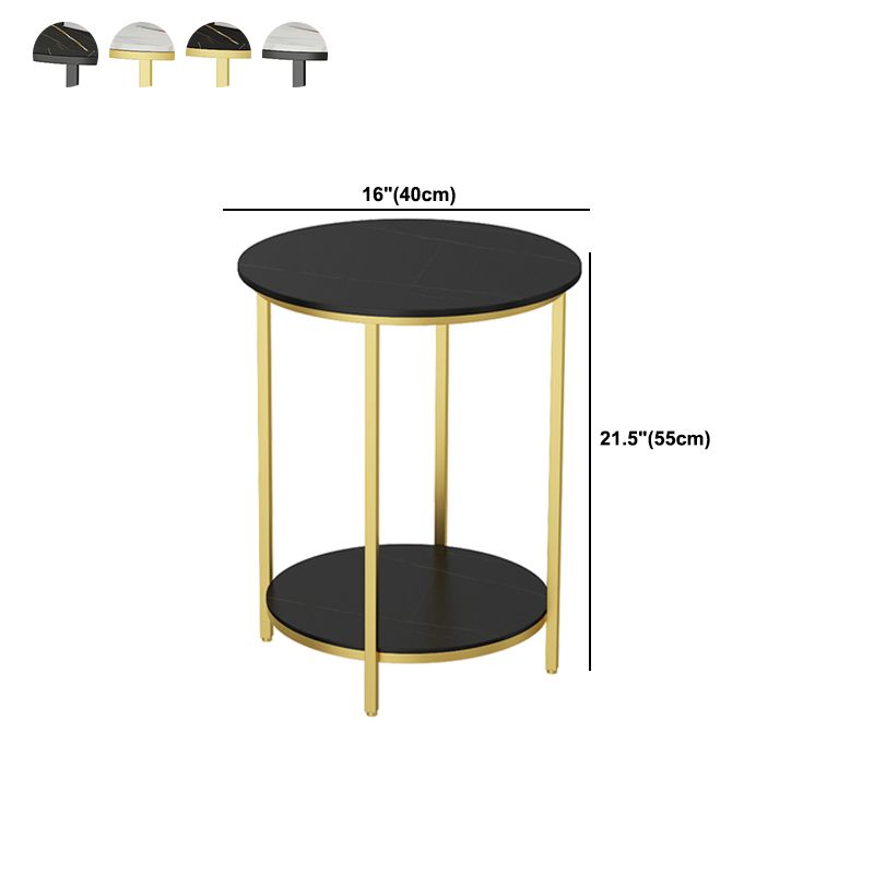 Minimalist Slate Side End Table 4 Legs Side End Table for Living Room