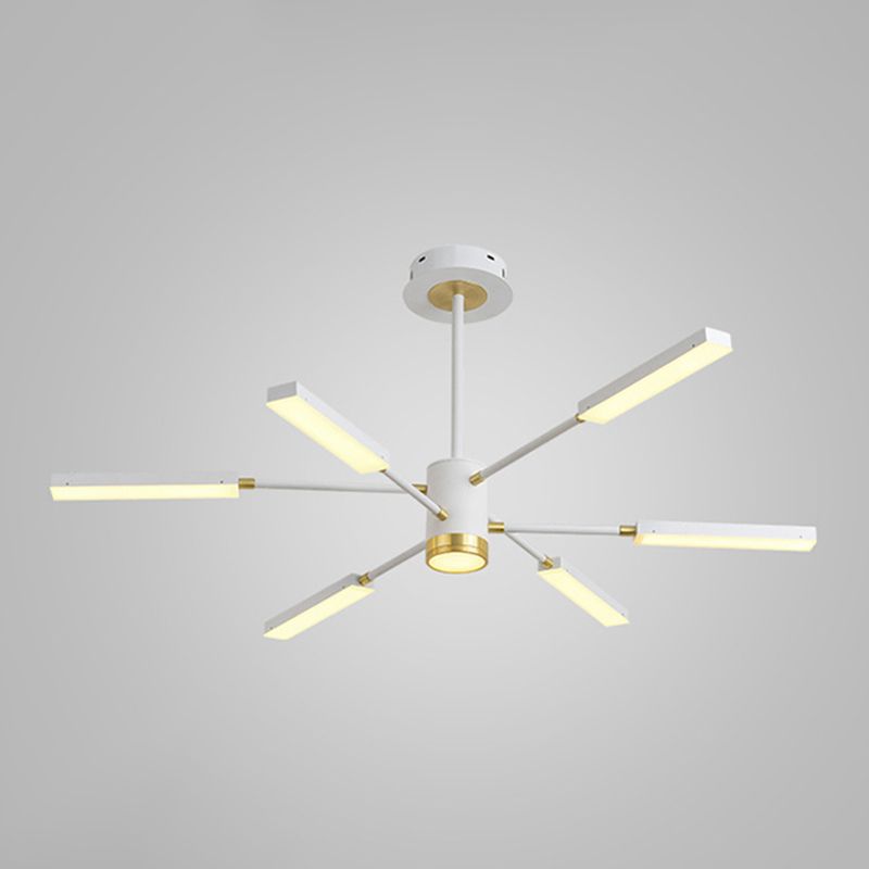 Metal Starburst Hanging Light Fixture Minimalist Style LED Suspended Lighting Fixture