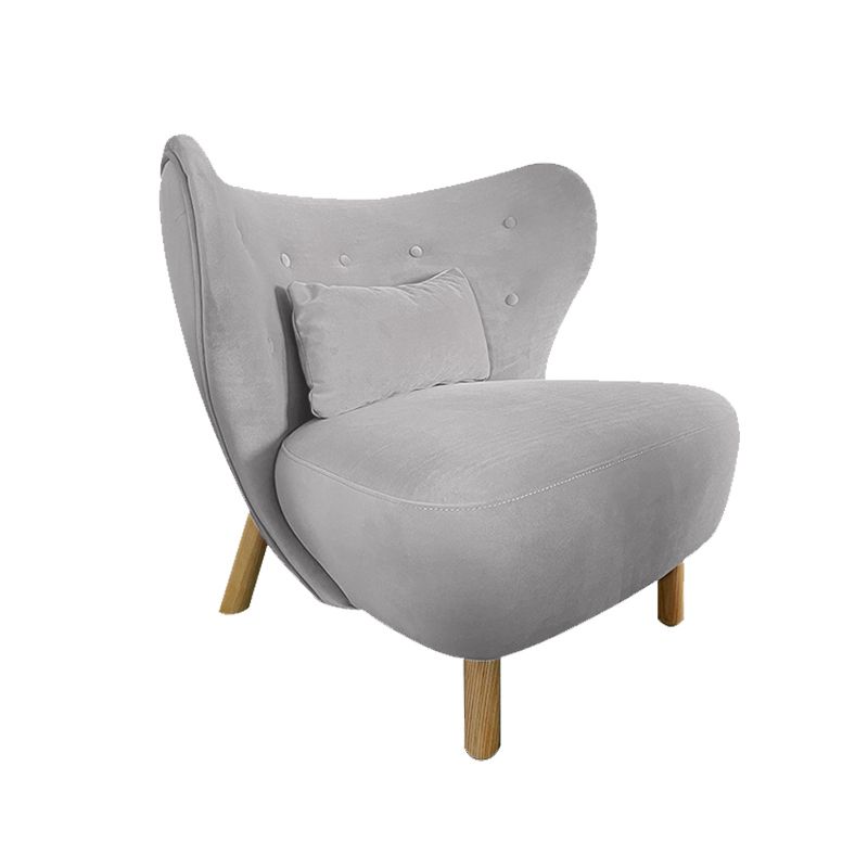 30.7" L x28.3"W x31.4"H Chair Armless Solid Wood Frame Chair