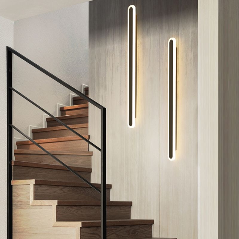 Nordic Style Wandleuchte gerade LED -Wandleuchte mit Metall für Hotel