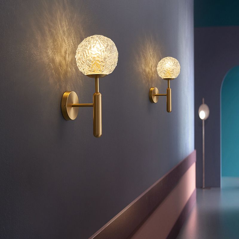 Modern Wall Light Sconce Creative Glass Wall Light Fixture for Bedroom