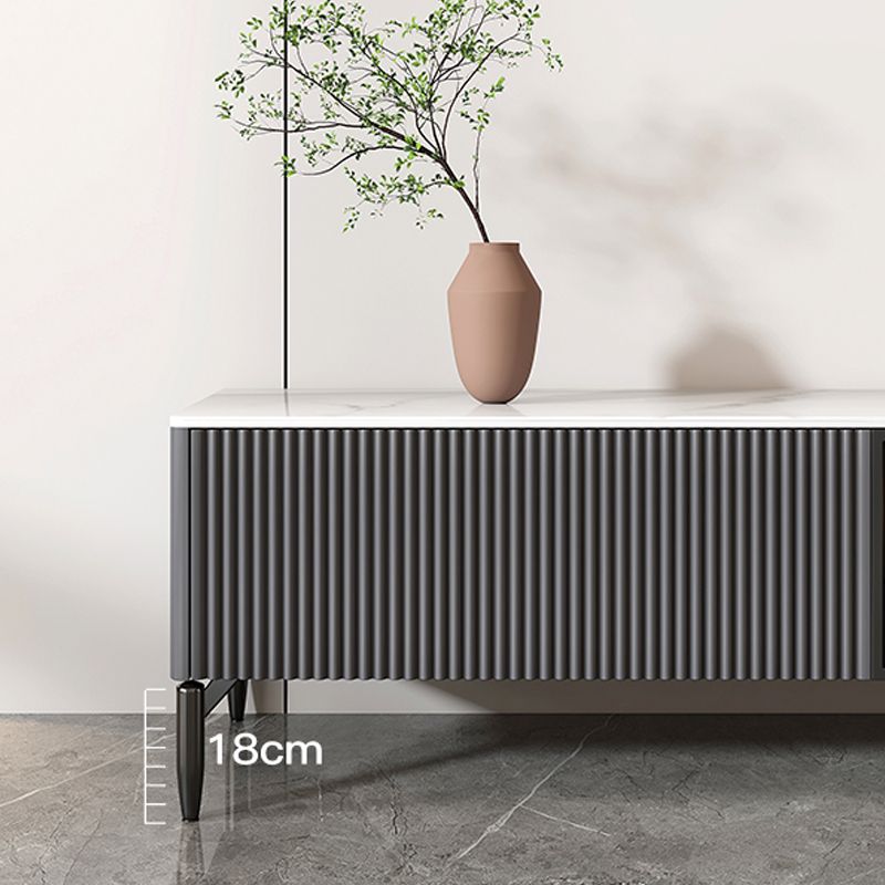 4 Legs Single Coffee Table Rectangle Slate Coffee Table with 4 Drawers