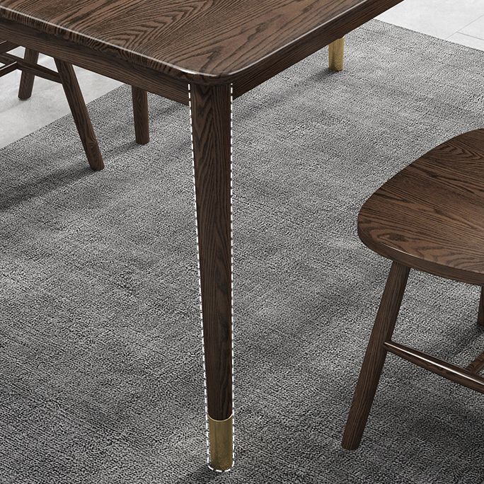 Traditional Solid Wood Dining Room Set with Rectangle Table Home Dining Table Furniture