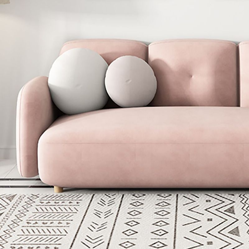 Moderne macaroon 3/4 zitbank van de sofa van de sofa standaard kussens sofa