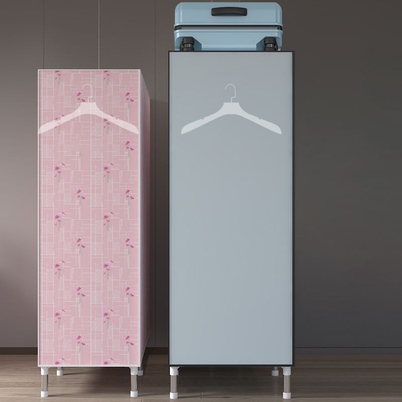 Metal Frame Wardrobe Cabinet Contemporary Style Wardrobe for Home