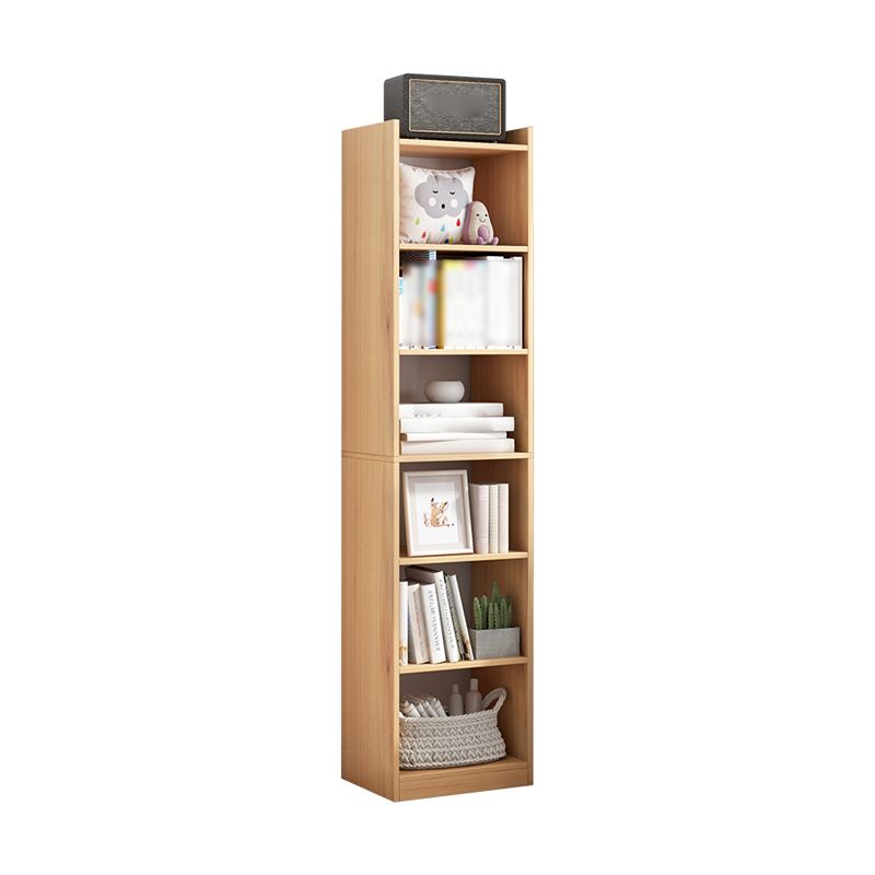 Manufactured Wood Scandinavian Bookshelf Vertical Bookcase for Home