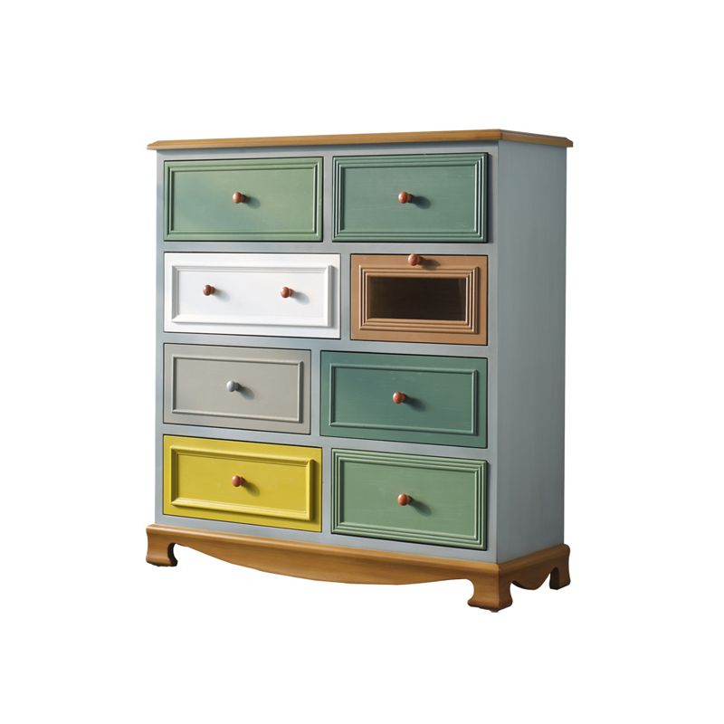 Nautical Vertical Lingerie Chest Wood Storage Chest Dresser for Bedroom