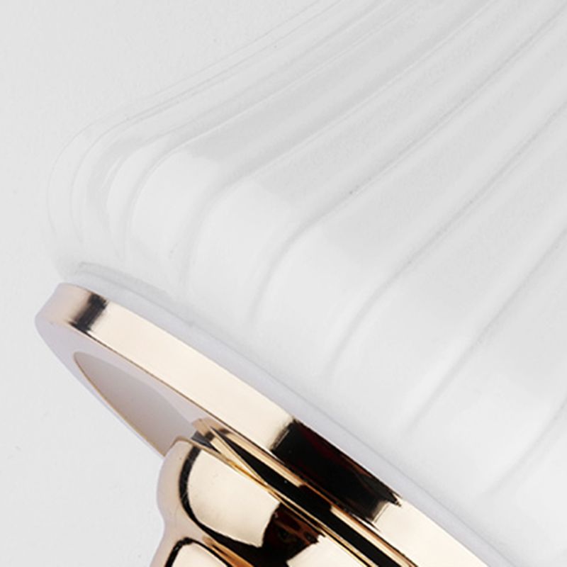 Geometric Shade Glass Wall Sconce Modern Style Multi Lights Wall Mounted Light in Gold