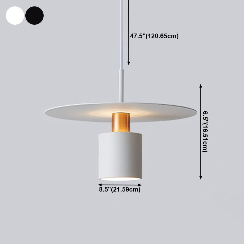 Smeedijzeren hanglamp in moderne artistieke stijl cilindrische binnenhangende lamp