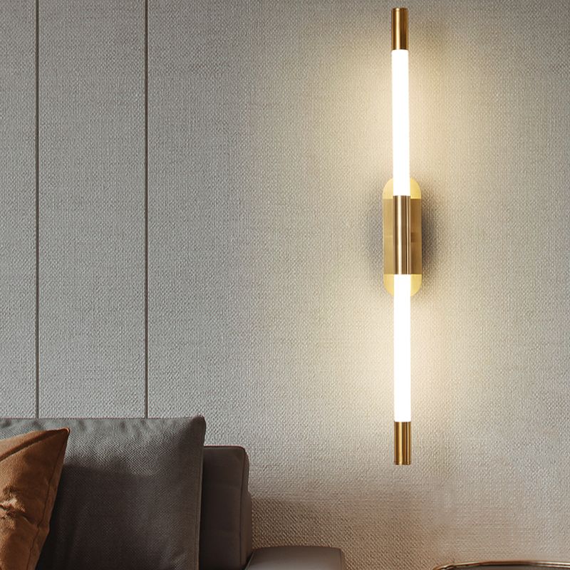 Salon Murne Gamique Postmodern Metal Wall Murd Lightture avec une teinte acrylique