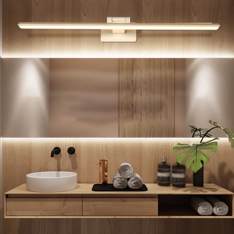 Simplicidad moderna Dicha de iluminación de tocador de tocador LED de baño.
