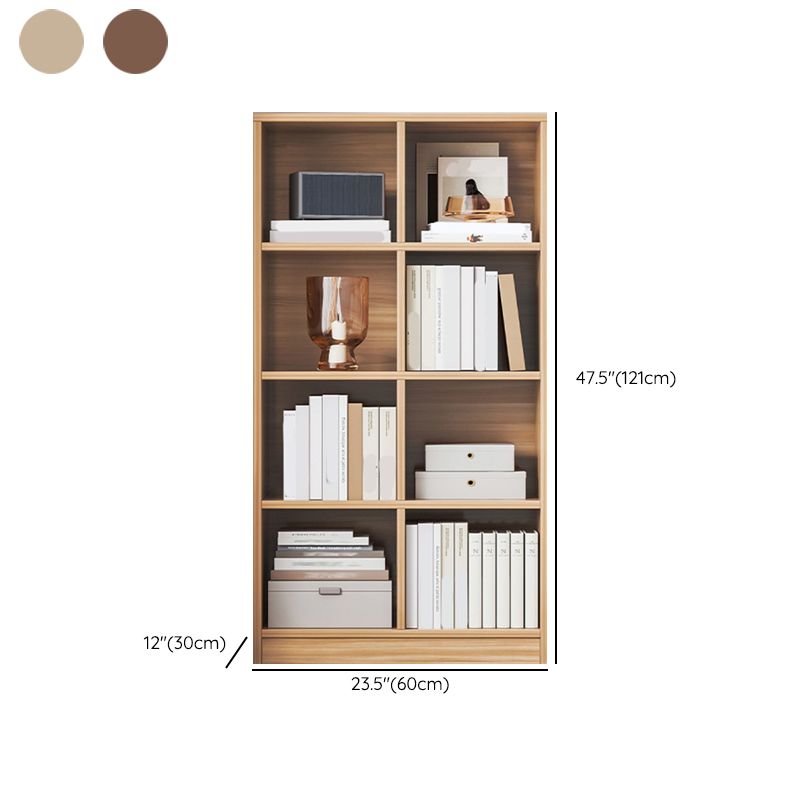 Urban Closed Back Shelf Bookcase Engineered Wood Book Shelf for Study Room