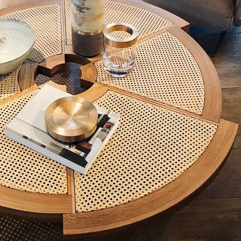Nordic Style Cocktail Table Solid Wood Walnut/wood Coffee Table