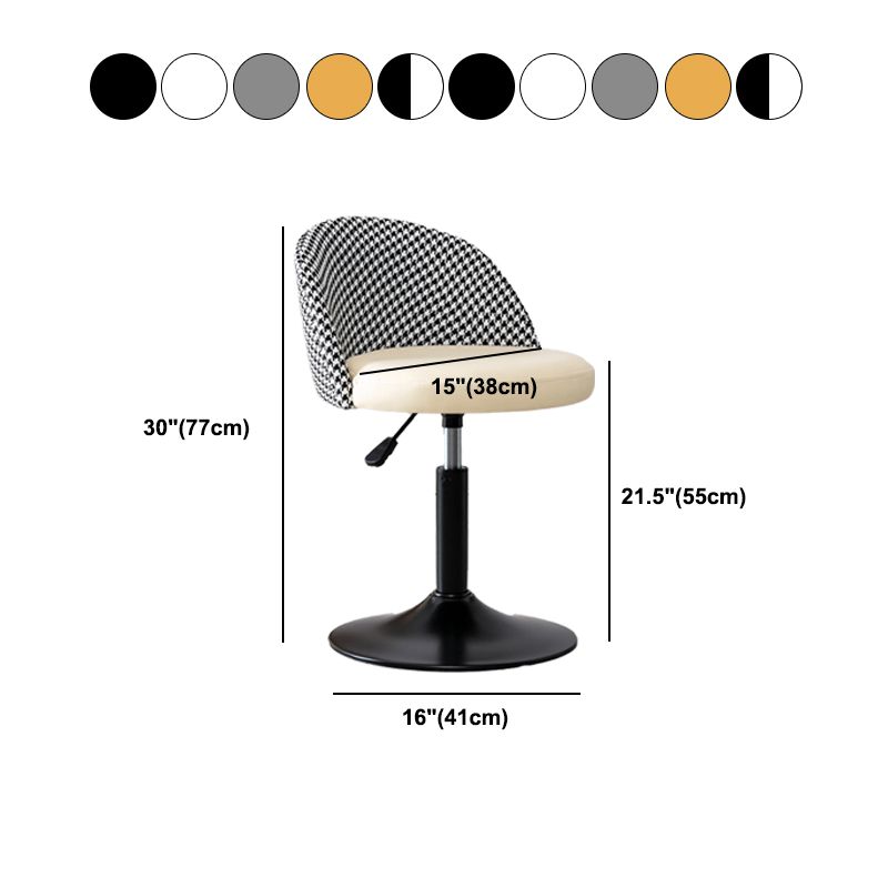 Modern Home Adjustable Height Stool Matte Finish Upholstered Bar Stools