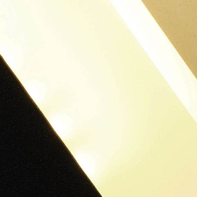 Modern Metal Wall Sconce Linear Shape Wall Light with Acrylic Shade for Living Room
