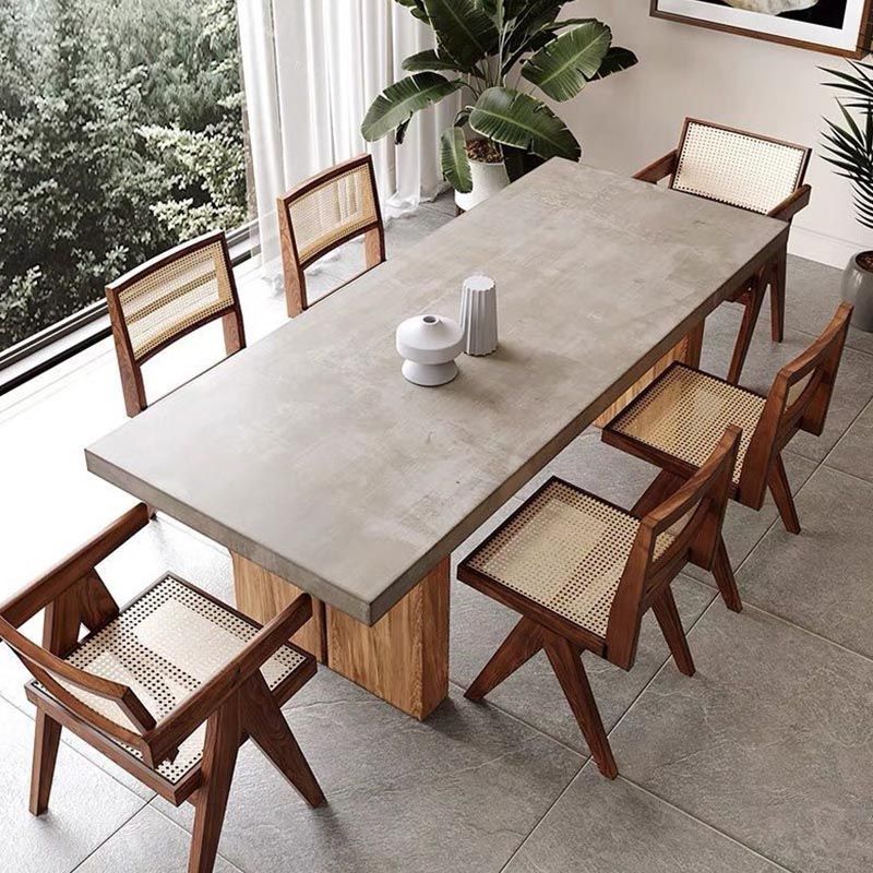 Industrial 1/5/7 Pieces Dining Set Rectangle Wood Dining Table for Dining Room
