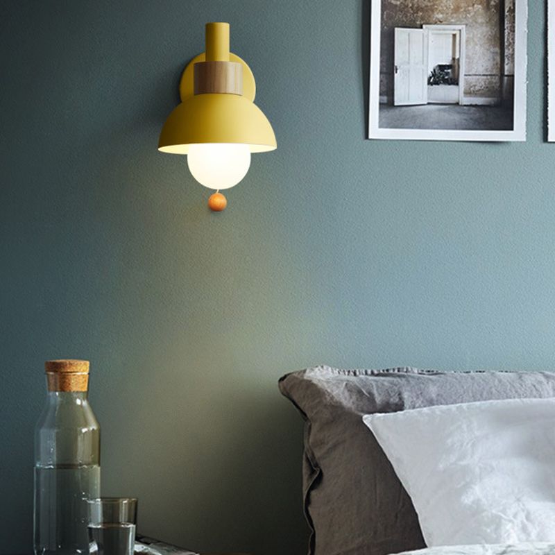 Contemporary Single Polished Finish Bathroom Vanity Light Shaded Bath Bar