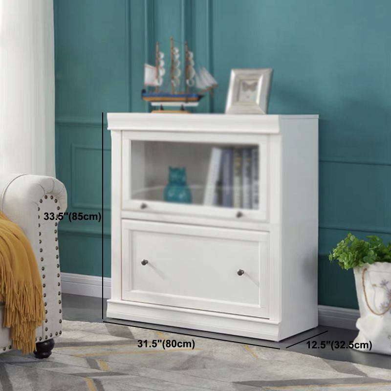 Libreria di barrister in legno con cassetto