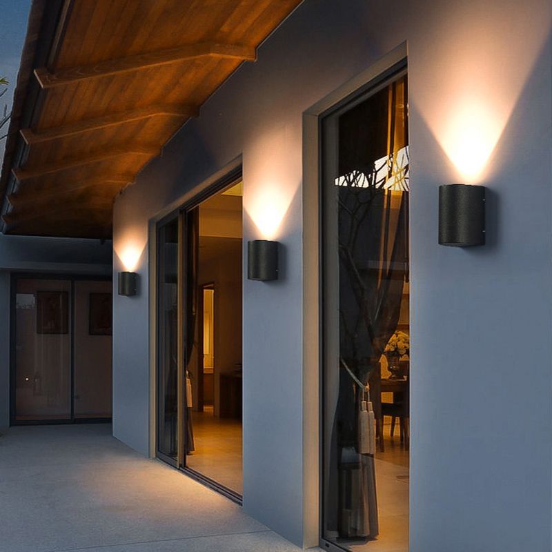 Cylinder 1 - Light Wall Lighting Fixture Aluminum Wall Sconce in Black