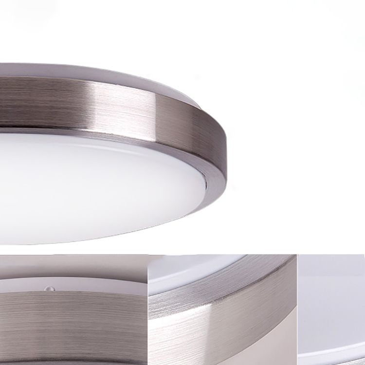 Lámpara de techo redonda sencilla de montaje empotrado LED de aluminio para sala de estar