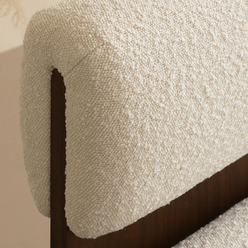 21.25" Wide Armless Chair Solid Wood Frame Chair for Bedroom