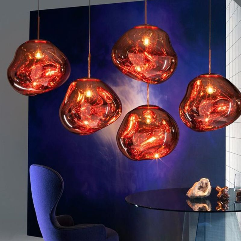 Contemporary Hanging Light Glass Shade Pendant Lighting Fixture