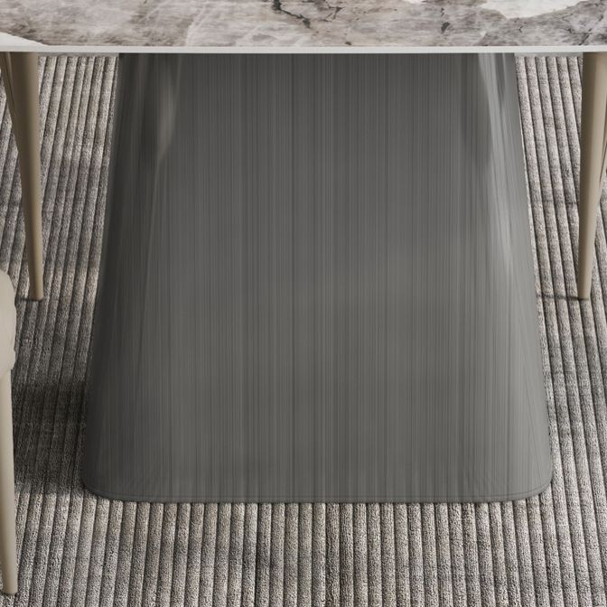Modern Kitchen Stone Furniture 1/4/5/7 Pieces Rectangle Dining Room Table with Side Chairs
