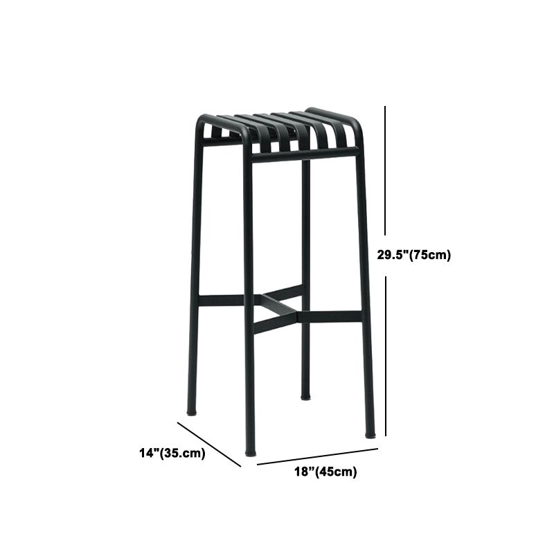 1/2/4 Pieces Modern Bar Set Matte Finish Metal Bar Stool and Table Set