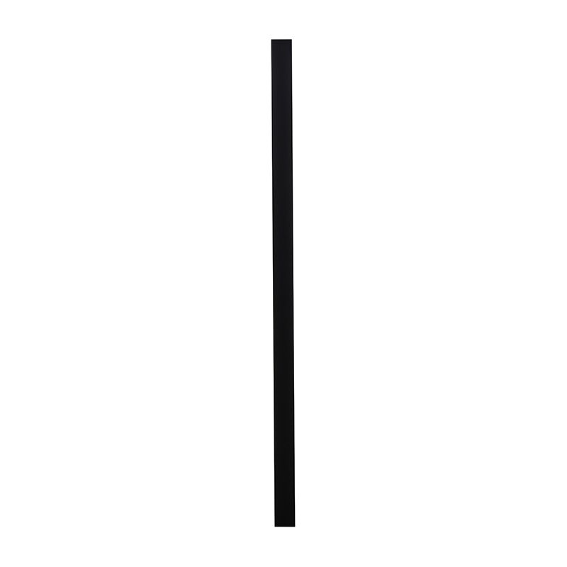 Linear Shape Metal Wall Light Modern Style 1 Light Wall Mounted Light in Black