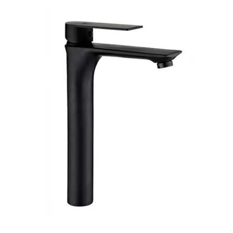 Modern Style Vessel Sink Faucet Lever Handle Copper Low Arc Vessel Faucet