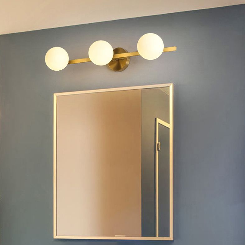 Illuminazione montata a parete in metallo per il bagno