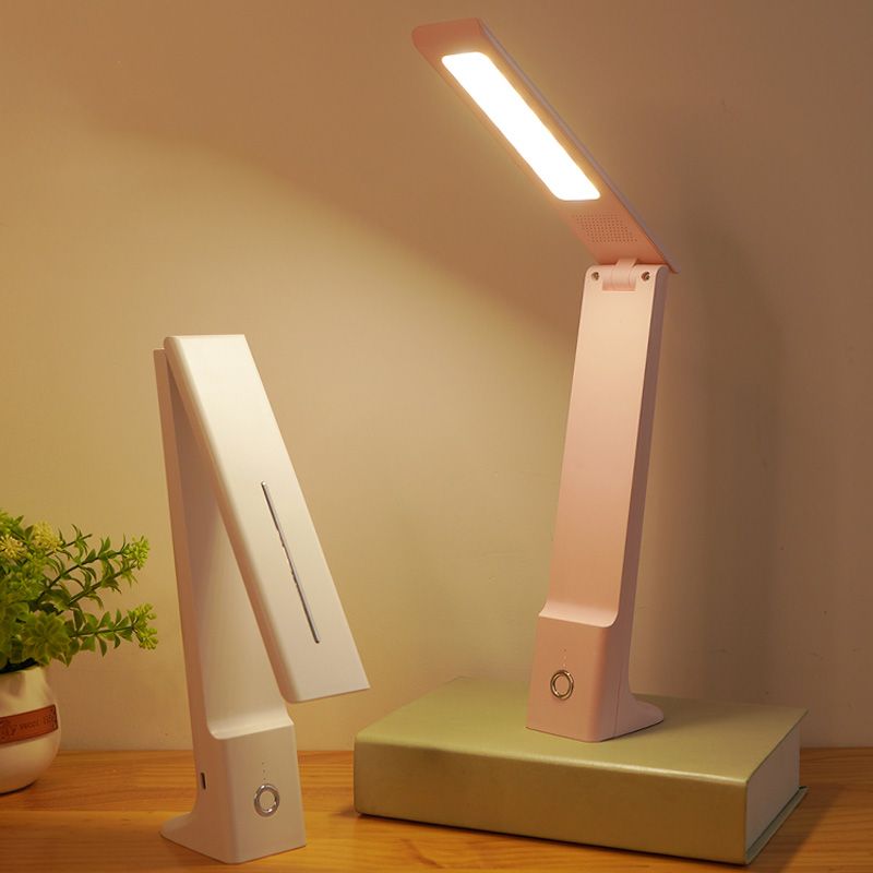 Modern Minimalist Style Dimmable LED Table Lamp Plastic 1 Light Table Light for Study Room