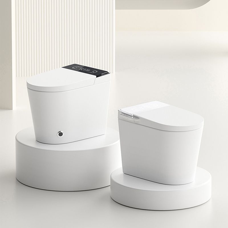 Contemporary White Flush Toilet Heated Seat Included Urine Toilet for Washroom